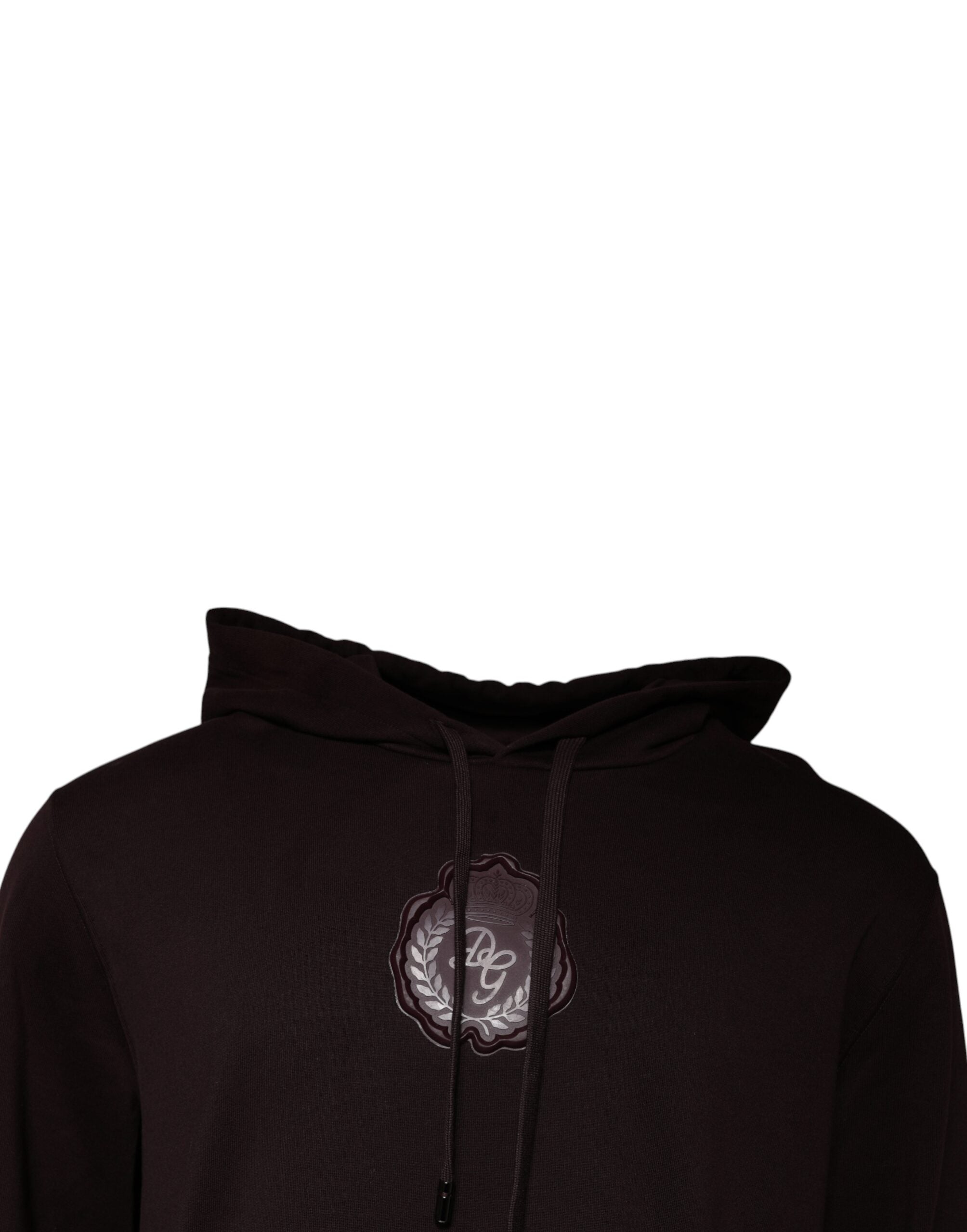 Dolce & Gabbana Brown Cotton Hooded Men Sweatshirt Sweater -   -  Dolce & Gabbana.