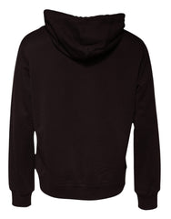 Dolce & Gabbana Brown Cotton Hooded Men Sweatshirt Sweater -   -  Dolce & Gabbana.