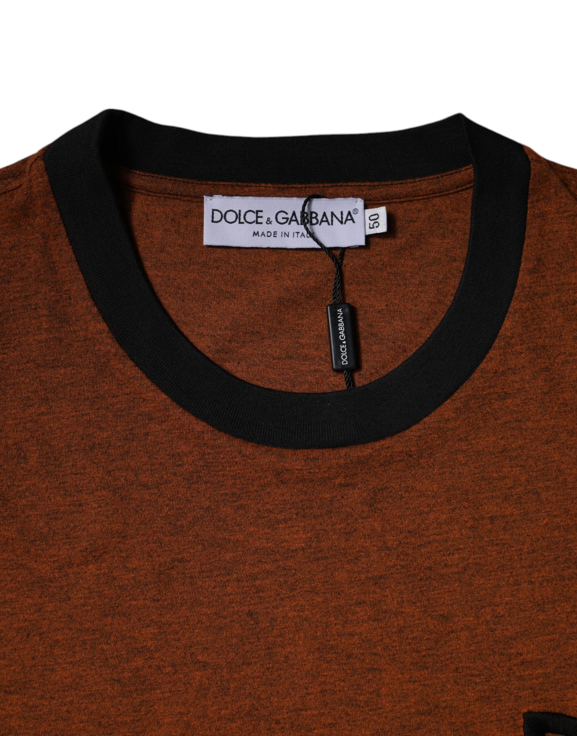 Dolce & Gabbana Brown DG Logo Polyester Crew Neck T-shirt -   -  Dolce & Gabbana.