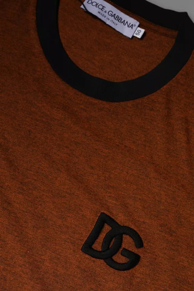 Dolce & Gabbana Brown DG Logo Polyester Crew Neck T-shirt -   -  Dolce & Gabbana.