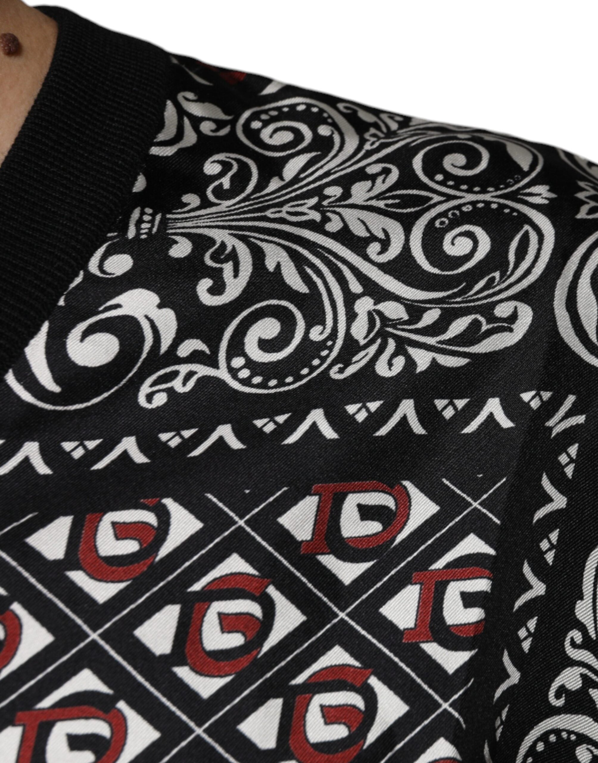Dolce & Gabbana Black Logo Wool V-neck Pullover Sweater -   -  Dolce & Gabbana.