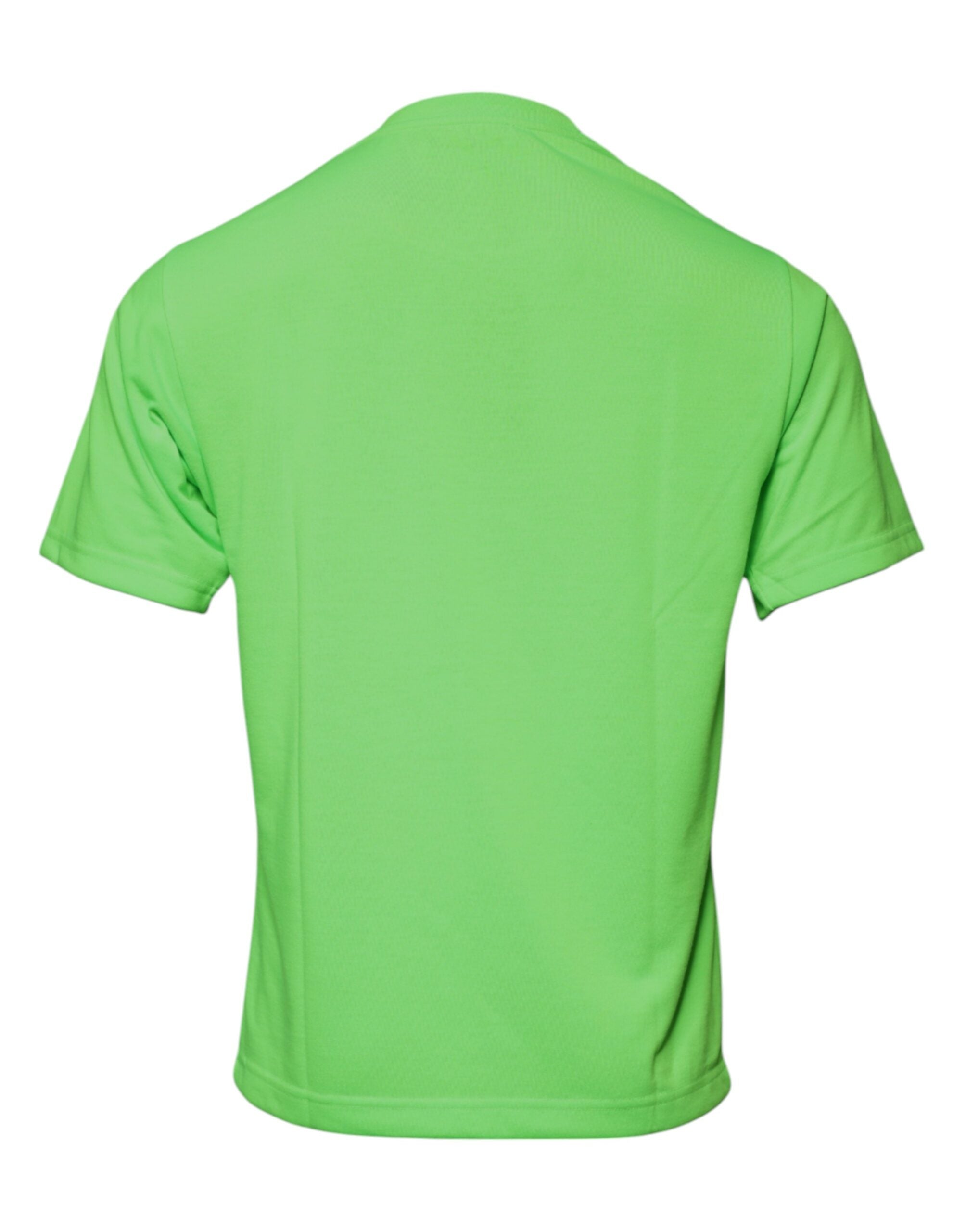 Dolce & Gabbana Green Logo Polyester Crew Neck T-shirt -   -  Dolce & Gabbana.