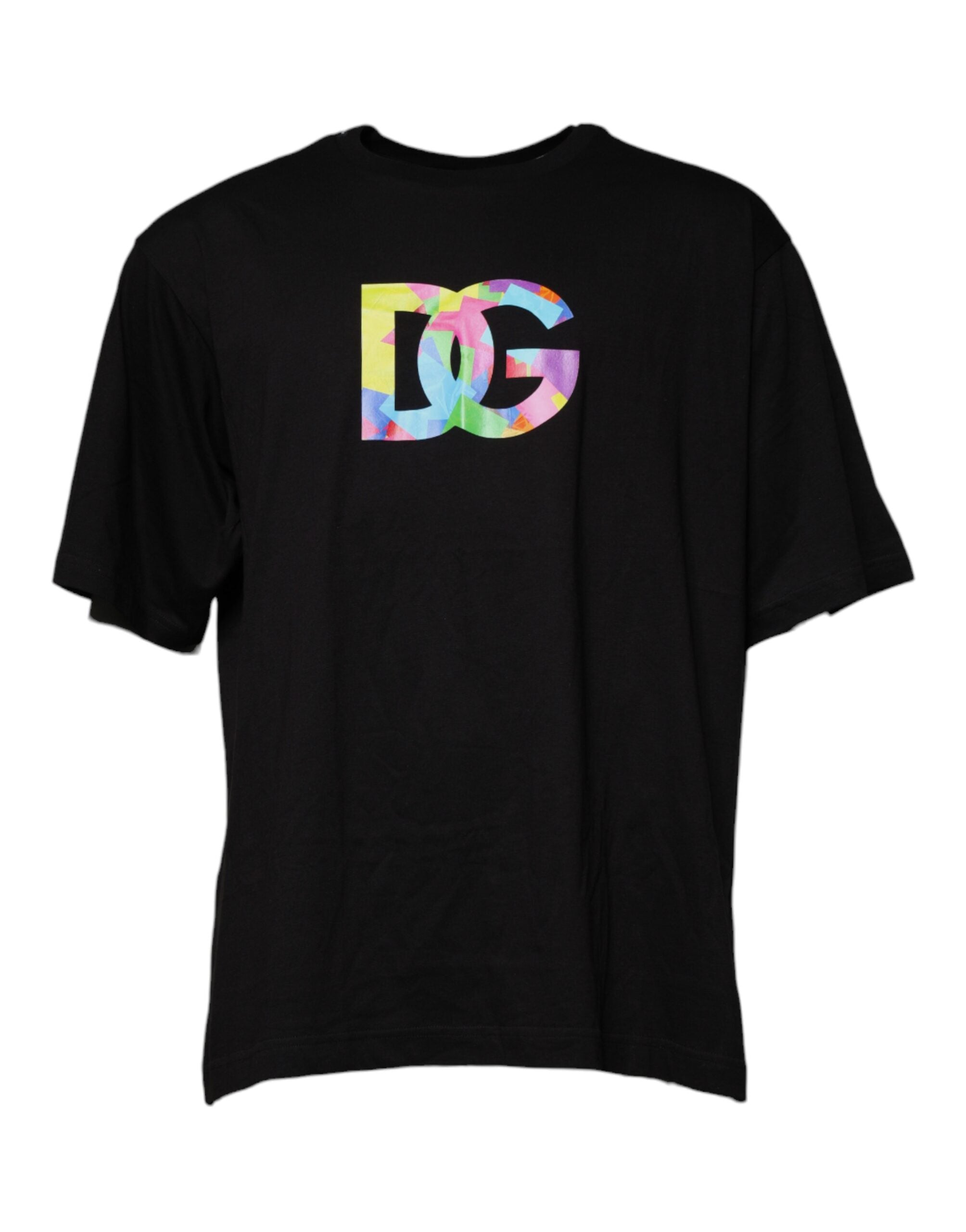 Dolce & Gabbana Black Logo Print Cotton Crew Neck T-shirt -   -  Dolce & Gabbana.