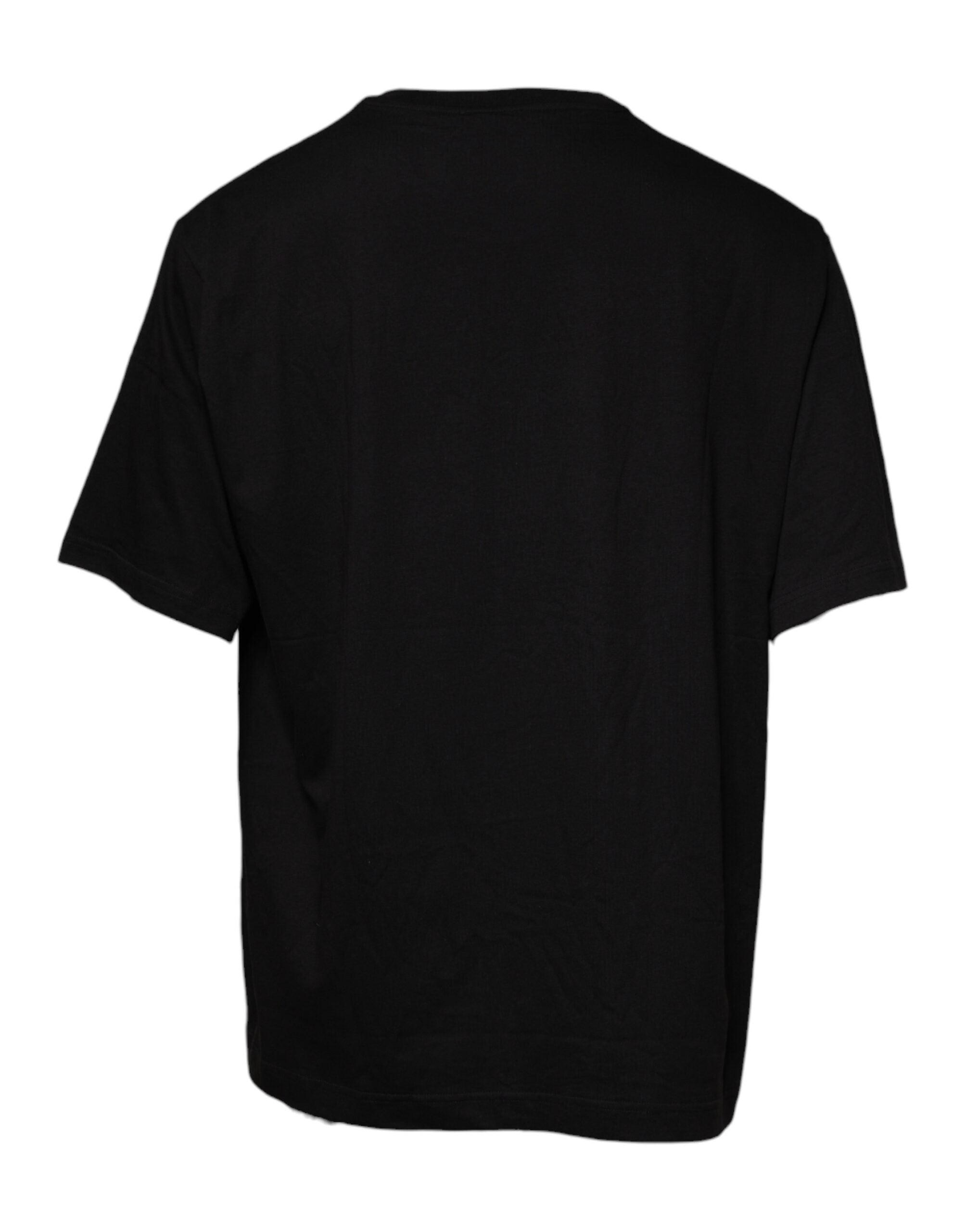 Dolce & Gabbana Black Logo Print Cotton Crew Neck T-shirt -   -  Dolce & Gabbana.