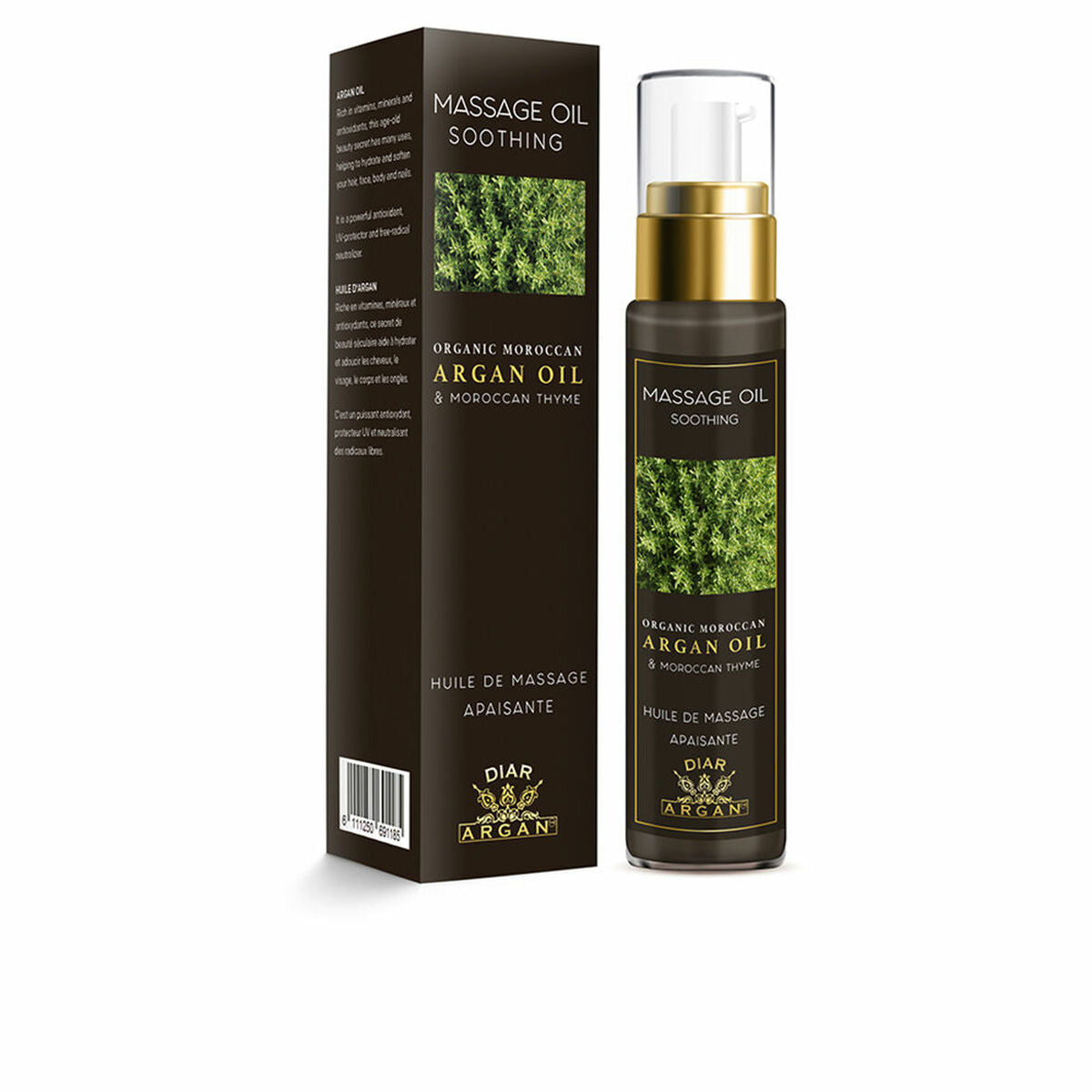 Aromatic Massage Oil   Argan Thyme 50 ml -  Health and personal care, Wellbeing -  Diar Argan.