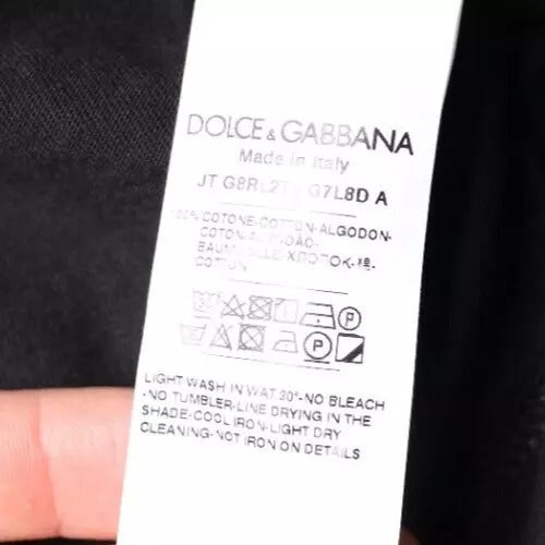 Dolce & Gabbana Blue Crown Crew Neck Short Sleeves T-shirt -   -  Dolce & Gabbana.