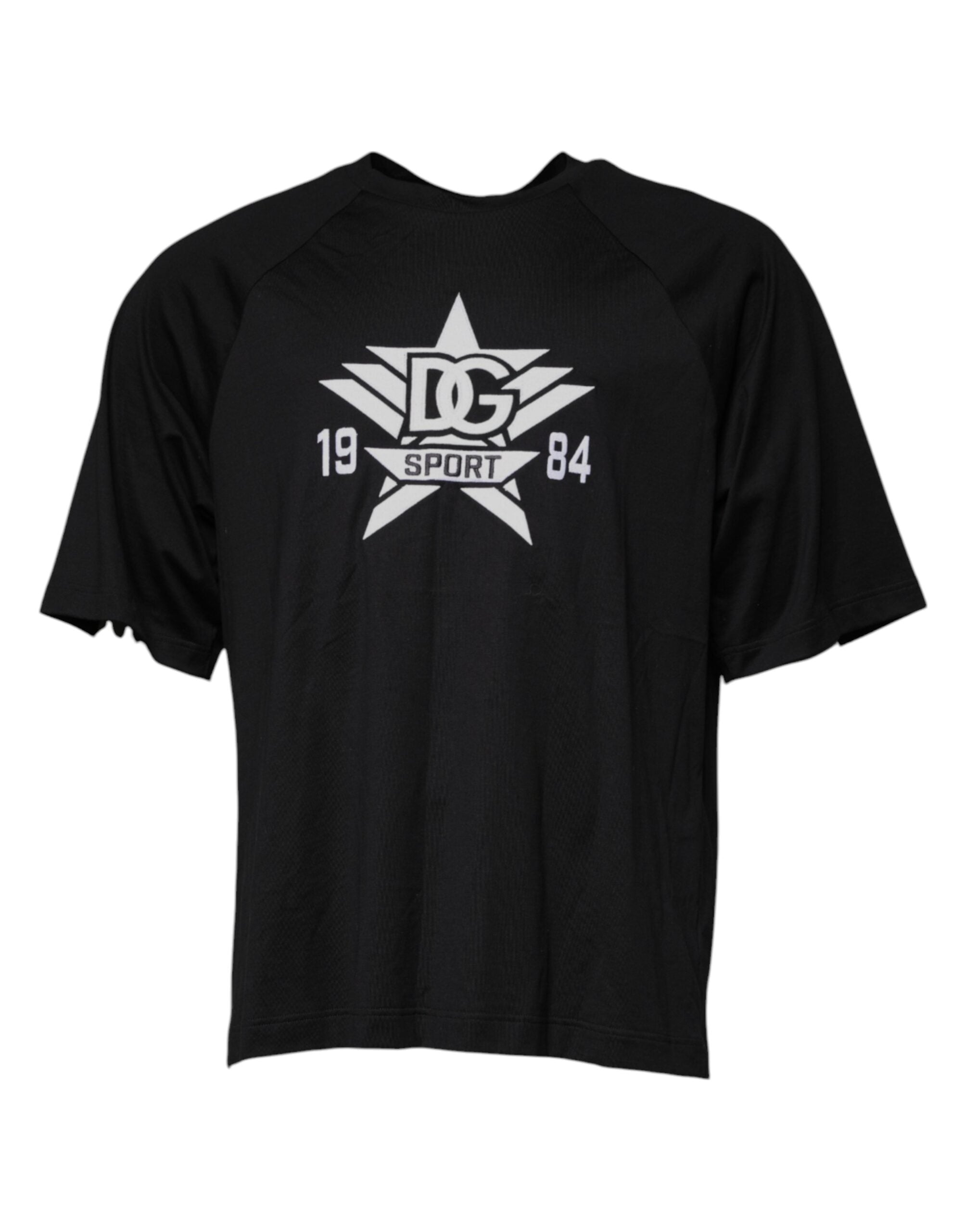Dolce & Gabbana Black Logo Print Cotton Crew Neck T-shirt -   -  Dolce & Gabbana.