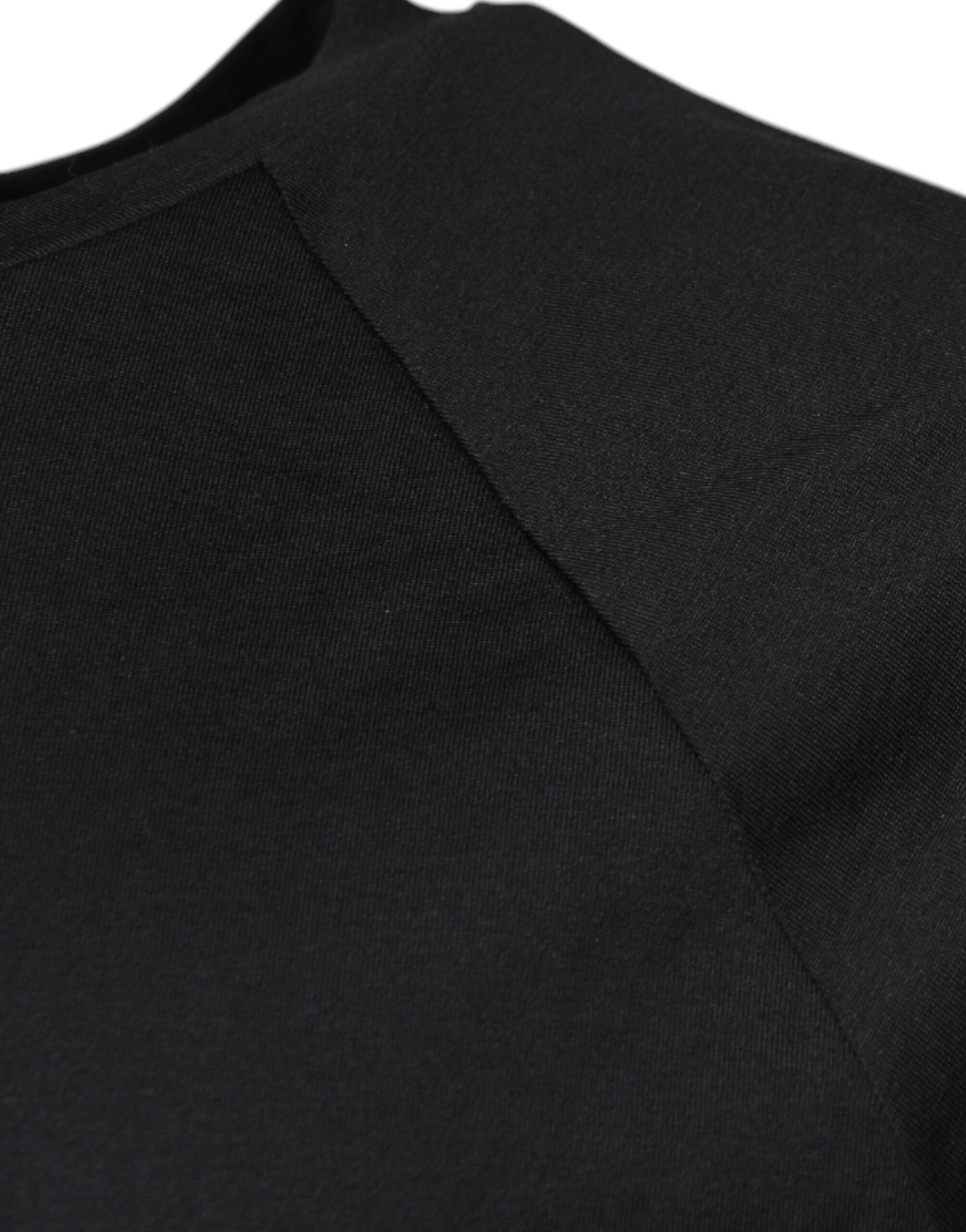 Dolce & Gabbana Black Logo Print Cotton Crew Neck T-shirt -   -  Dolce & Gabbana.