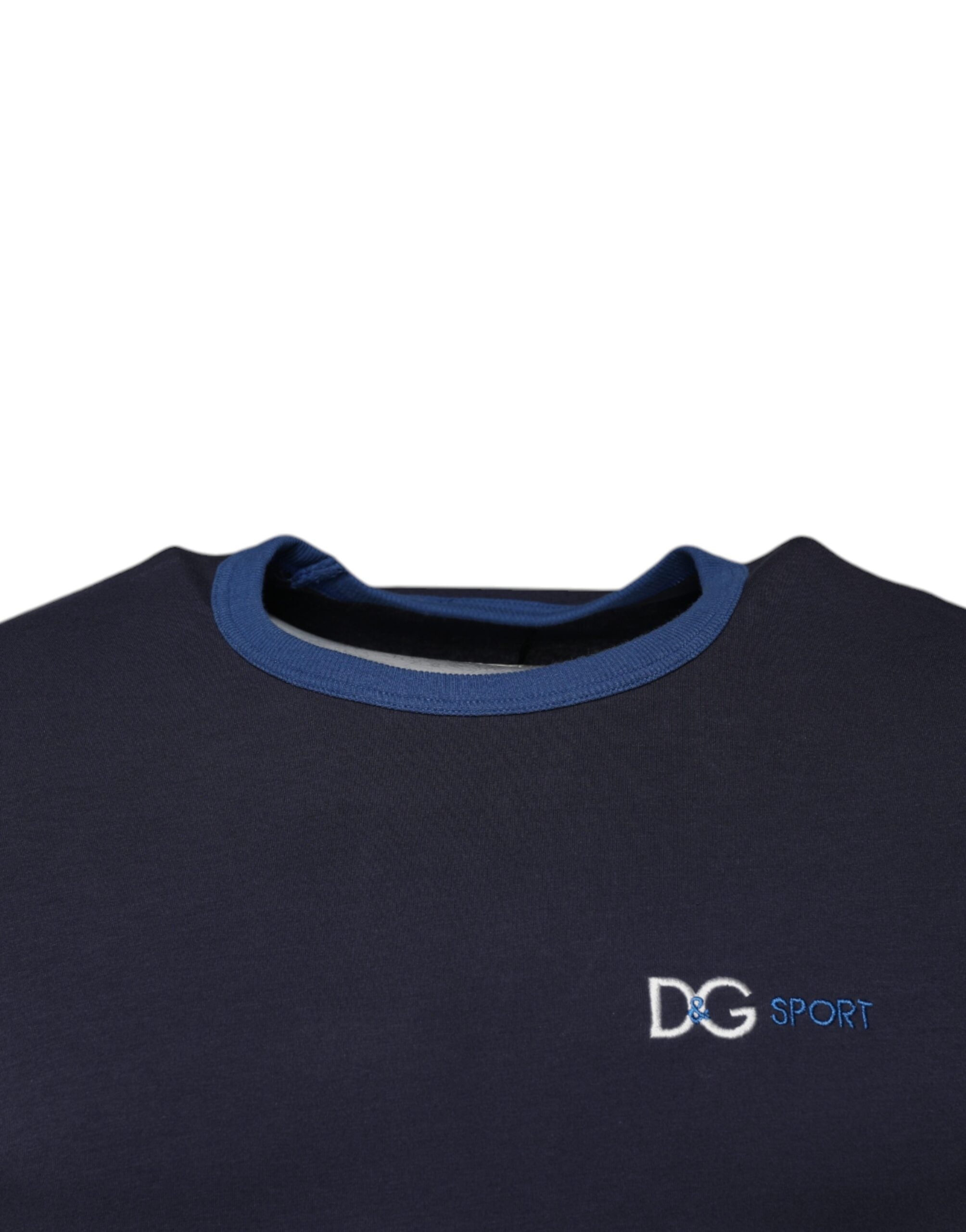 Dolce & Gabbana Blue Cotton Stretch Crewneck Underwear T-shirt -   -  Dolce & Gabbana.