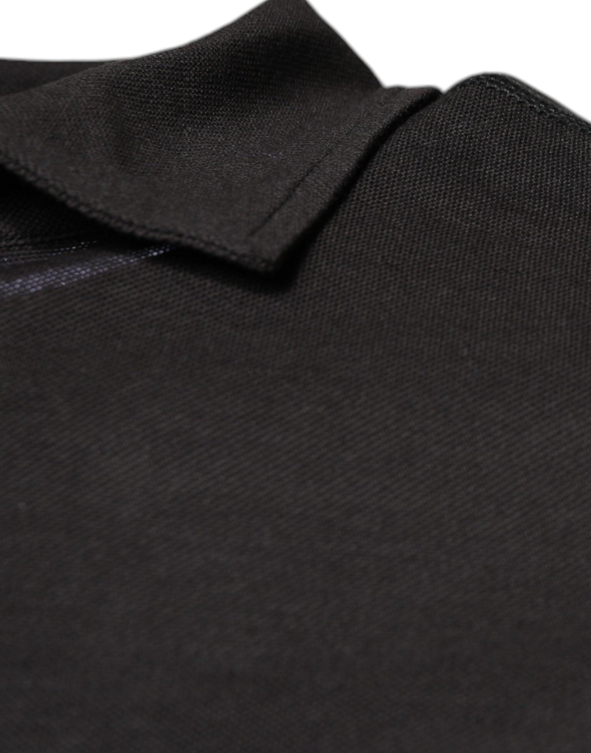 Dolce & Gabbana Dark Gray Collared Short Sleeves Polo T-shirt -   -  Dolce & Gabbana.
