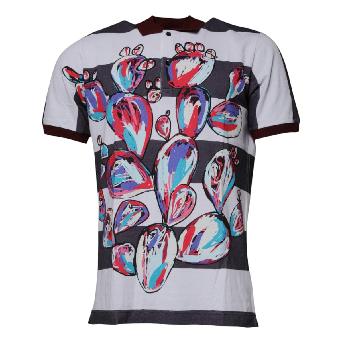 Dolce & Gabbana Multicolor Graphic Collared Polo T-shirt -   -  Dolce & Gabbana.