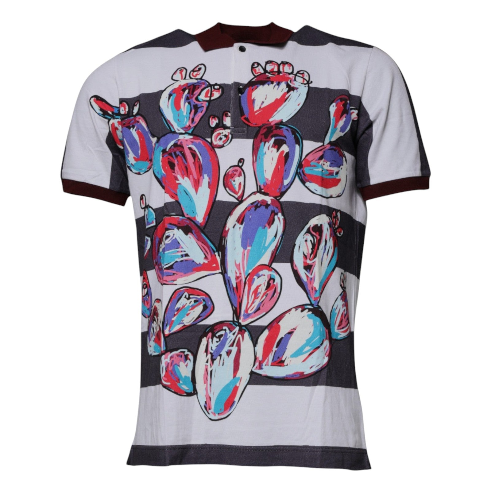 Dolce & Gabbana Multicolor Graphic Collared Polo T-shirt -   -  Dolce & Gabbana.