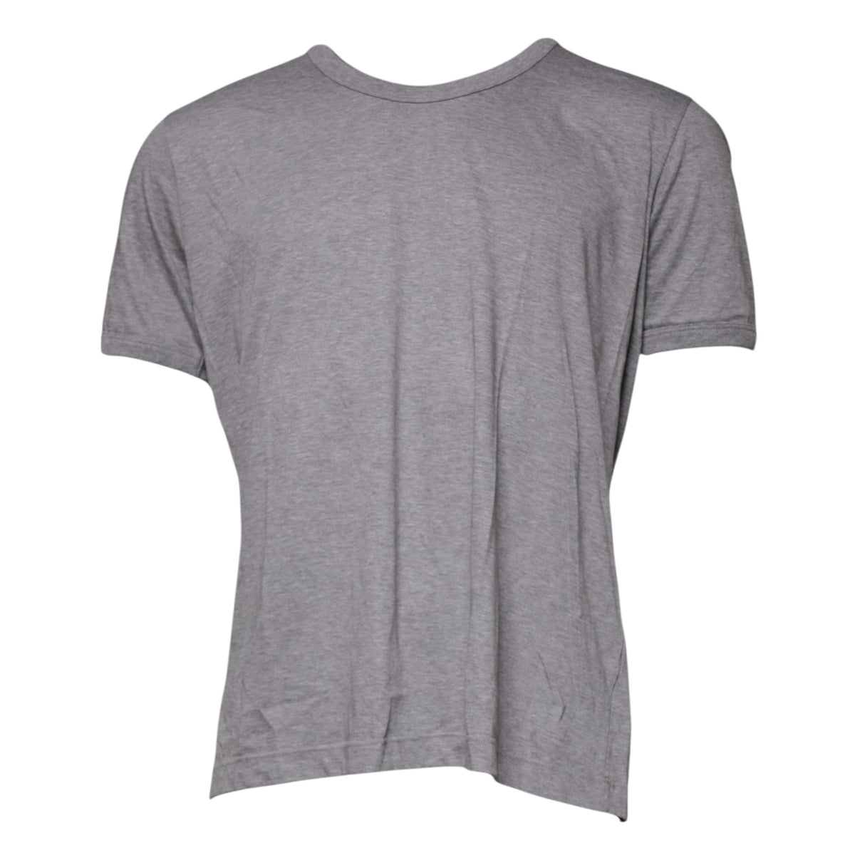 Dolce & Gabbana Gray Cotton Crew Neck Short Sleeves T-shirt -   -  Dolce & Gabbana.