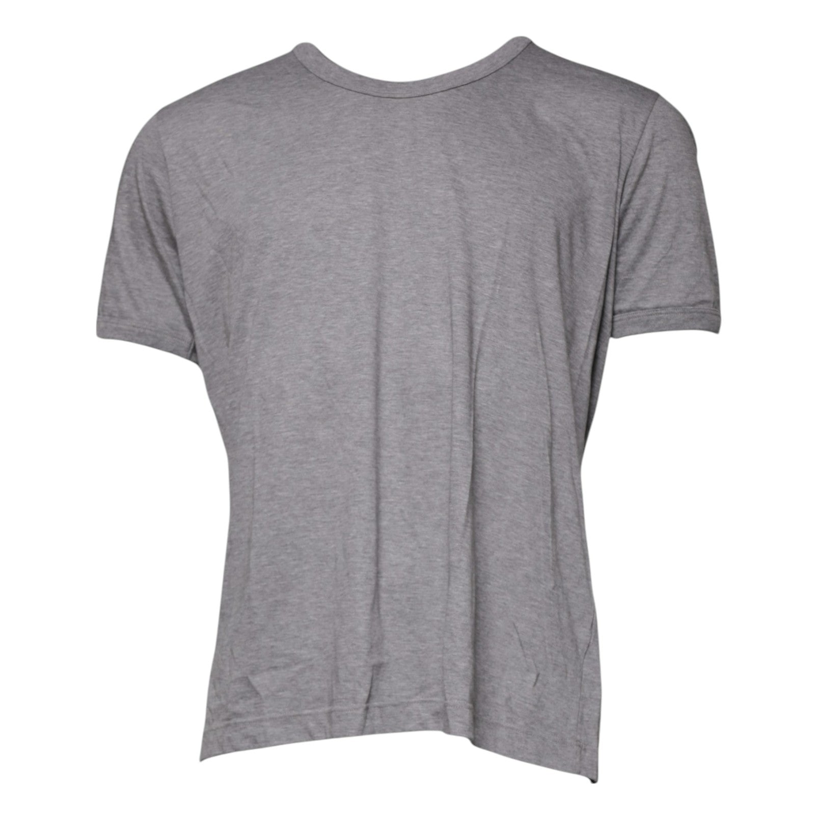 Dolce & Gabbana Gray Cotton Crew Neck Short Sleeves T-shirt -   -  Dolce & Gabbana.