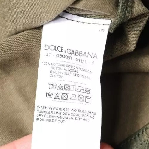 Dolce & Gabbana Multicolor Camouflage Cotton Crew Neck T-shirt -   -  Dolce & Gabbana.