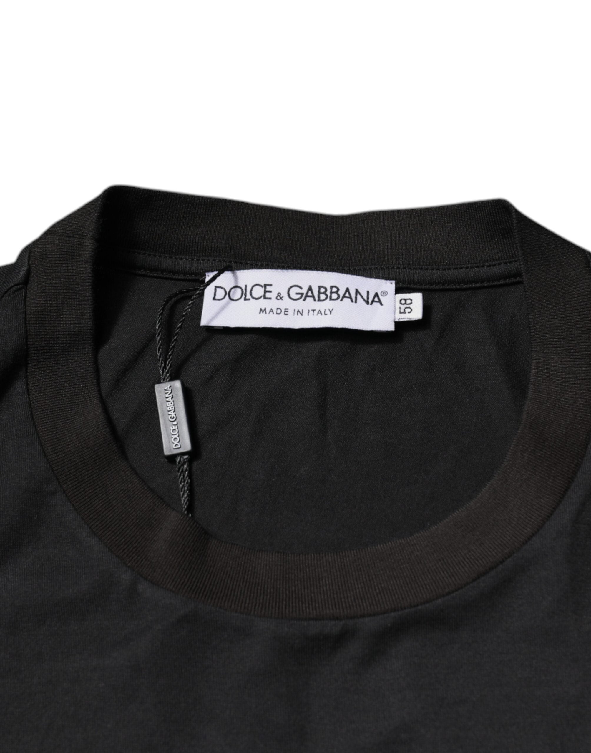 Dolce & Gabbana Black Logo Crew Neck Short Sleeves T-shirt -   -  Dolce & Gabbana.