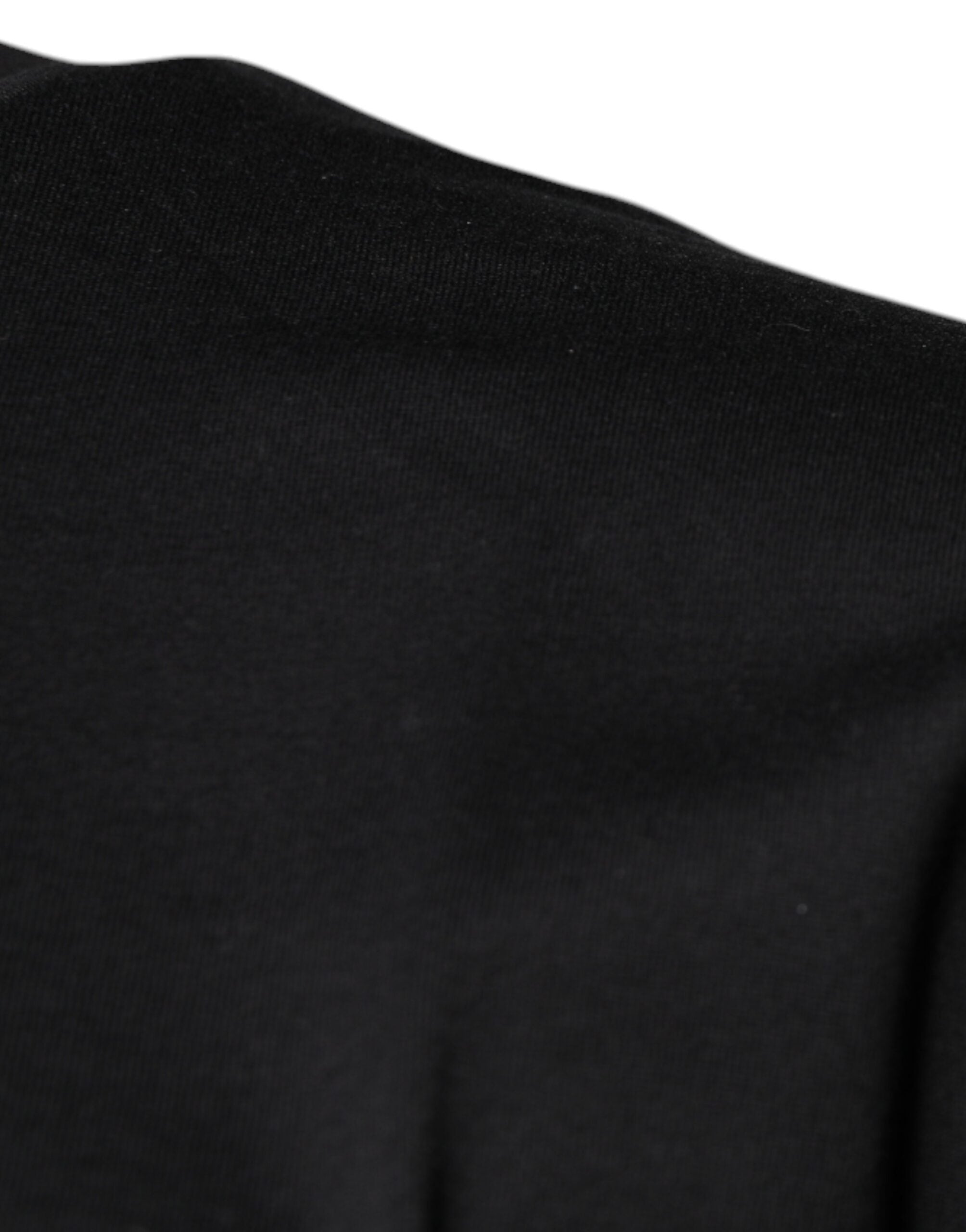 Dolce & Gabbana Black DG Logo Print Cotton Crew Neck T-shirt -   -  Dolce & Gabbana.