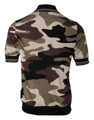 Dolce & Gabbana Multicolor Camouflage Collared Polo T-shirt -   -  Dolce & Gabbana.