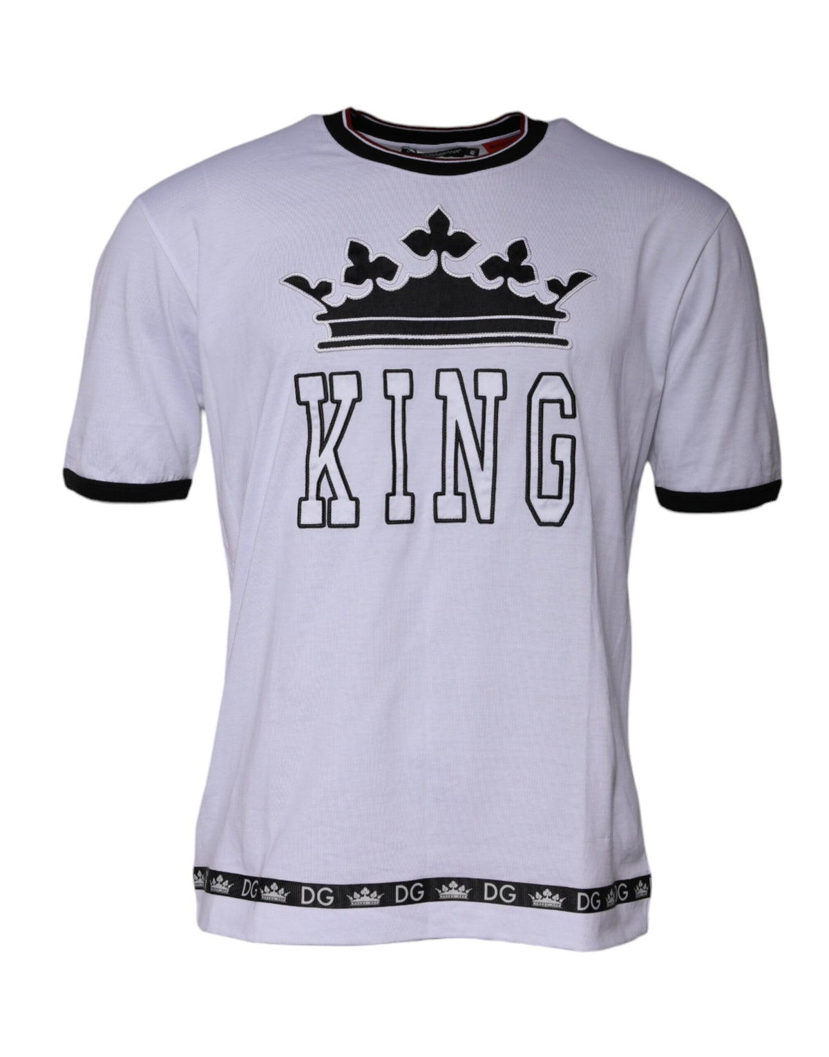 Dolce & Gabbana White Jersey Crew Neck Short Sleeves T-shirt -   -  Dolce & Gabbana.