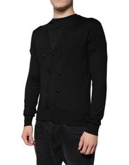 Dolce & Gabbana Black Cashmere Button Down Cardigan Sweater -   -  Dolce & Gabbana.