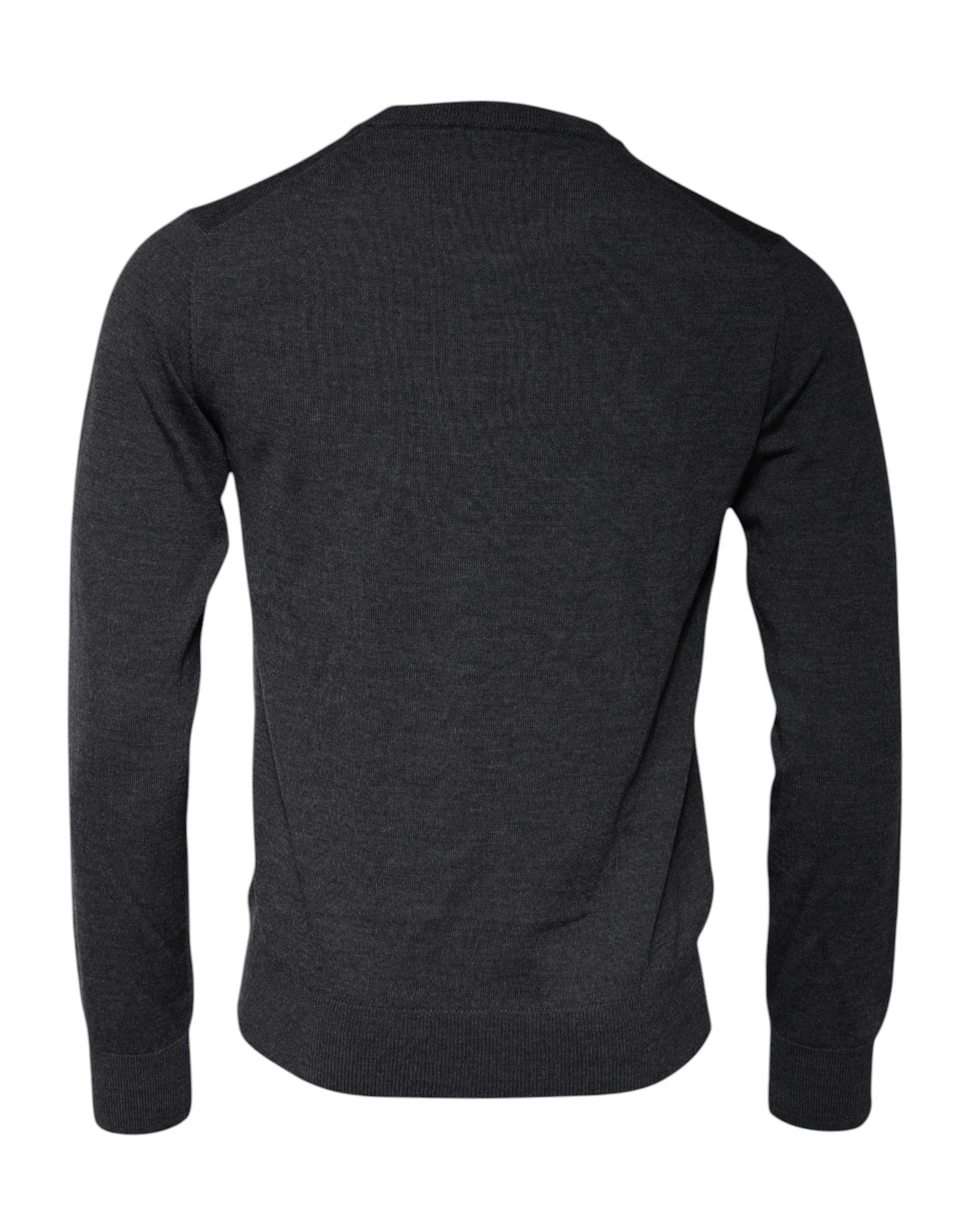 Dolce & Gabbana Dark Gray DG Logo Crew Neck Pullover Sweater -   -  Dolce & Gabbana.