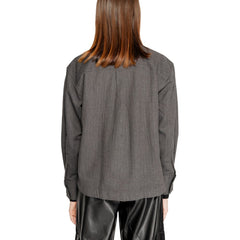 Jacqueline De Yong Black Recycled Cotton Shirt -   -  Jacqueline De Yong.