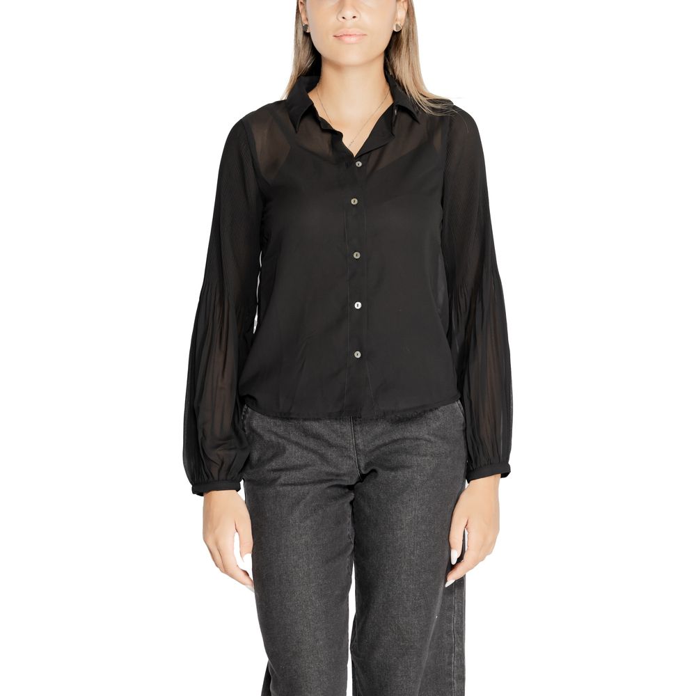 Only Black Recycled Polyester Shirt -   -  Only.
