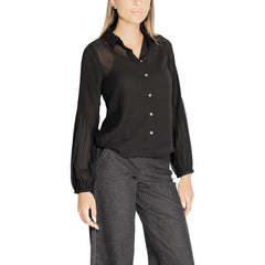 Only Black Recycled Polyester Shirt -   -  Only.