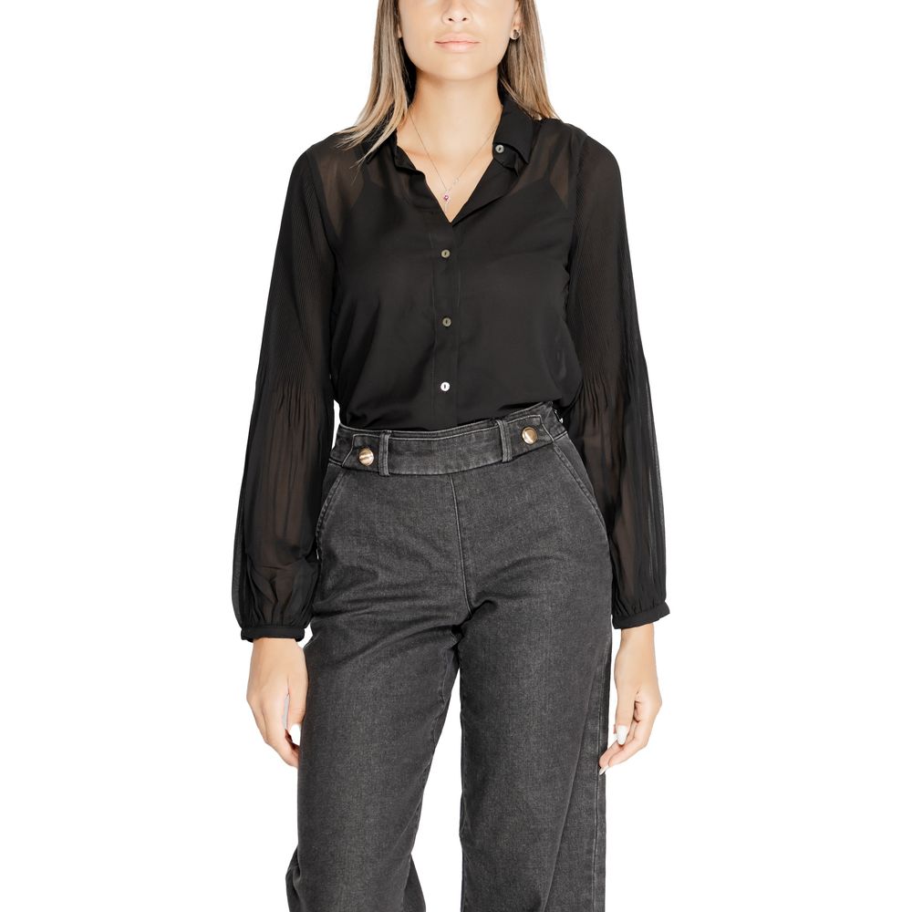Only Black Recycled Polyester Shirt -   -  Only.