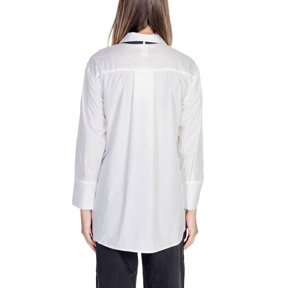 Only White Cotton Shirt -   -  Only.