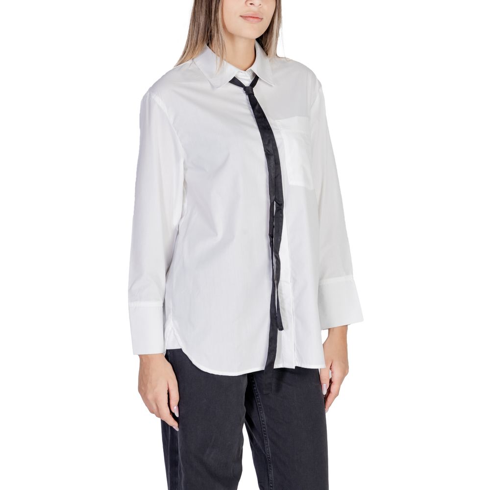 Only White Cotton Shirt -   -  Only.
