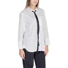 Only White Cotton Shirt -   -  Only.
