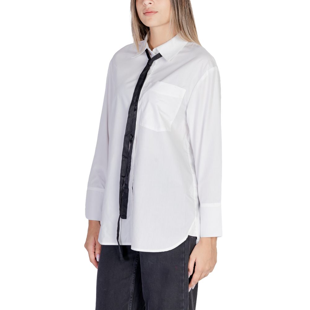Only White Cotton Shirt -   -  Only.