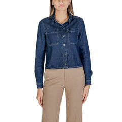 Street One Blue Cotton Shirt -   -  Street One.