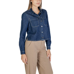 Street One Blue Cotton Shirt -   -  Street One.