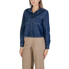 Street One Blue Cotton Shirt -   -  Street One.