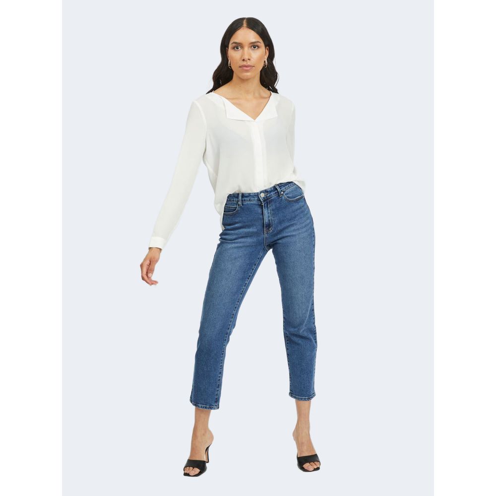 Vila Clothes Cream Polyester Shirt -   -  Vila Clothes.