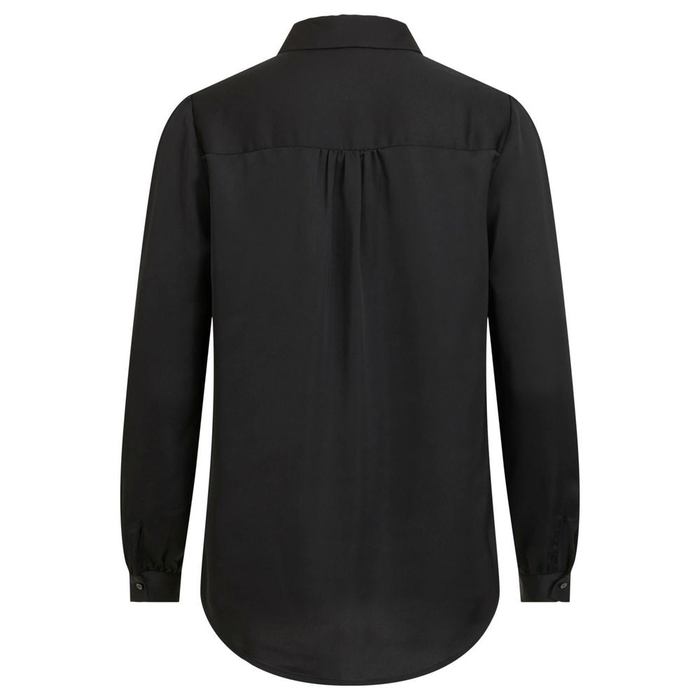 Vila Clothes Black Polyester Shirt -   -  Vila Clothes.