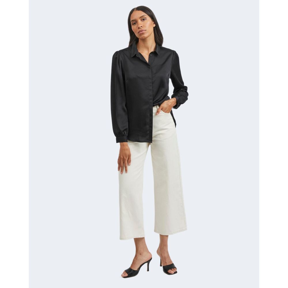 Vila Clothes Black Polyester Shirt -   -  Vila Clothes.