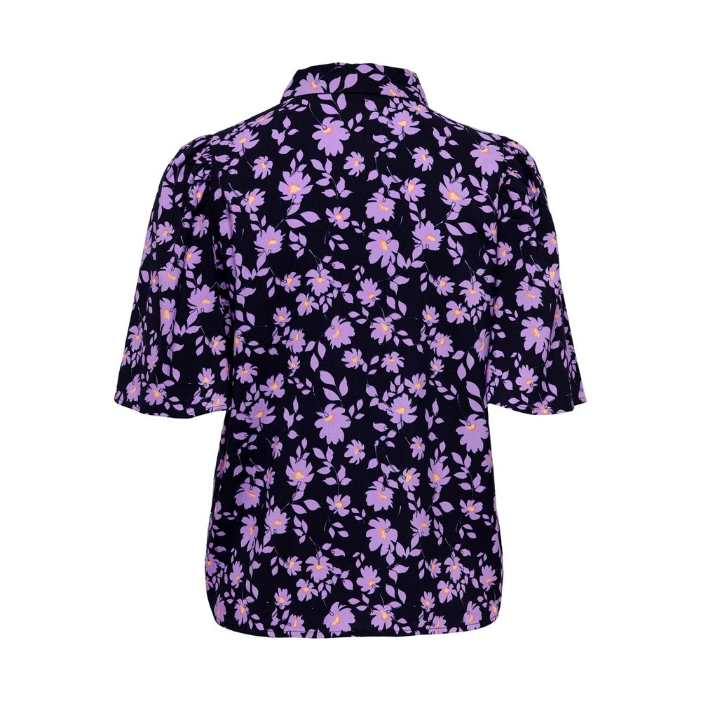 Jacqueline De Yong Purple Viscose Shortsleeve -   -  Jacqueline De Yong.