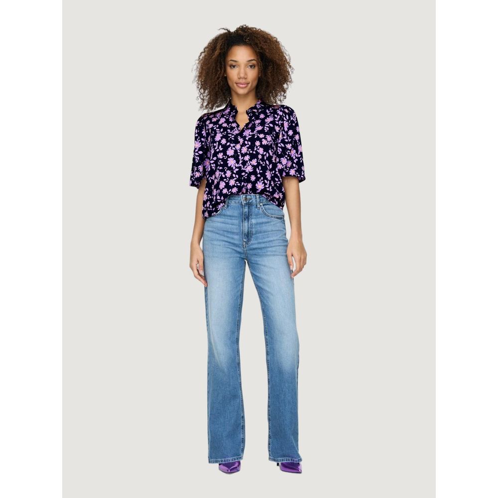 Jacqueline De Yong Purple Viscose Shortsleeve -   -  Jacqueline De Yong.