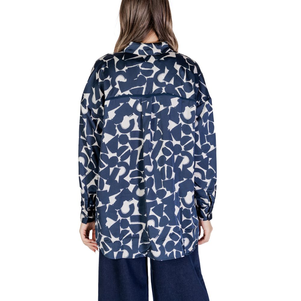 ICHI Blue Polyester Shirt -   -  ICHI.