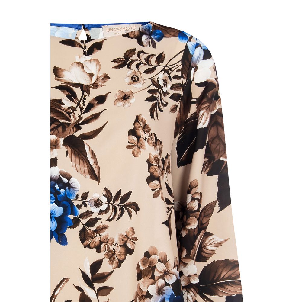 Rinascimento Blue Polyester Blouse -   -  Rinascimento.