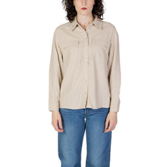 Only Beige Linen Shirt -   -  Only.