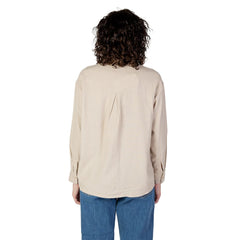 Only Beige Linen Shirt -   -  Only.