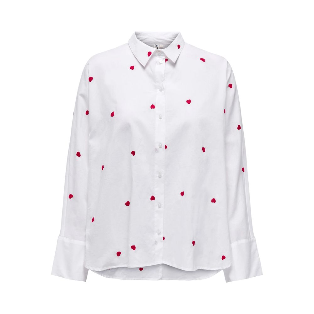 Only White Cotton Shirt -   -  Only.