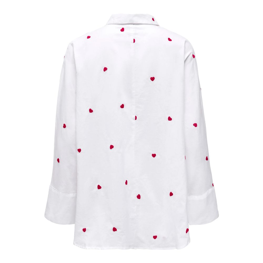 Only White Cotton Shirt -   -  Only.