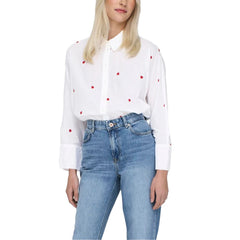Only White Cotton Shirt -   -  Only.