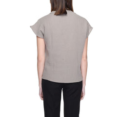 Jacqueline De Yong Beige Cotton Blouse -   -  Jacqueline De Yong.