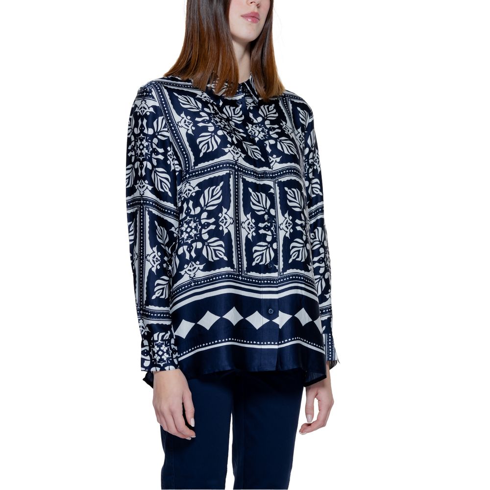 Street One Blue Viscose Shirt -   -  Street One.